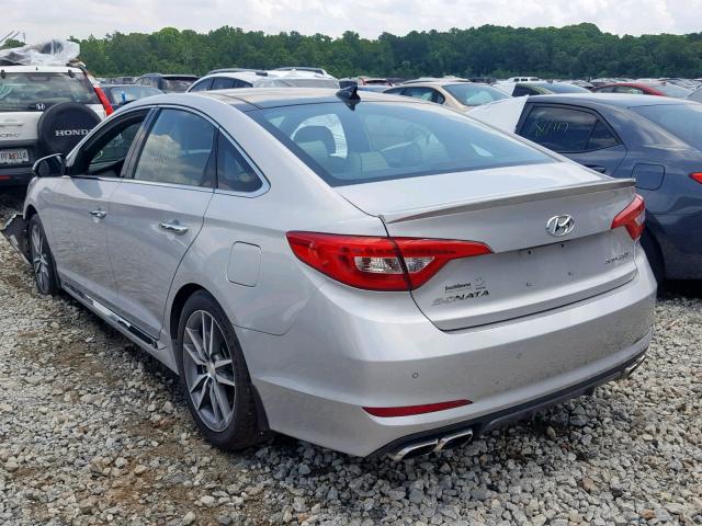 5NPE34AB7FH066478 - 2015 HYUNDAI SONATA SPO SILVER photo 3