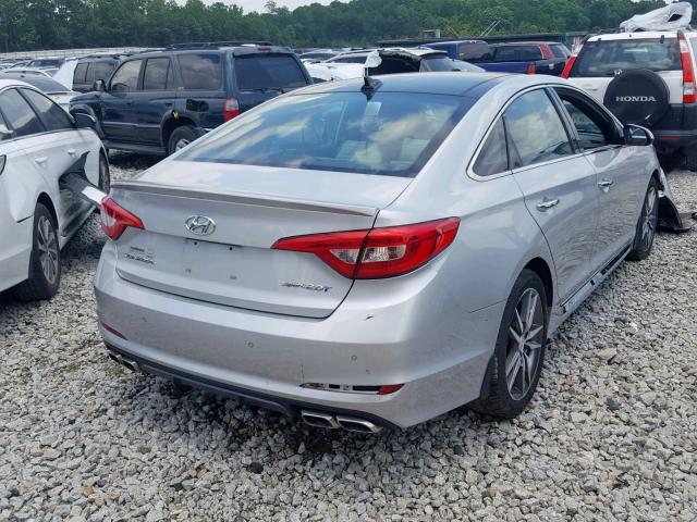 5NPE34AB7FH066478 - 2015 HYUNDAI SONATA SPO SILVER photo 4