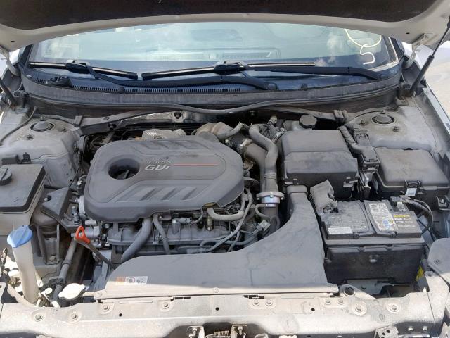 5NPE34AB7FH066478 - 2015 HYUNDAI SONATA SPO SILVER photo 7