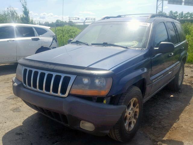 1J4GW58S6XC765720 - 1999 JEEP GRAND CHER BLUE photo 2