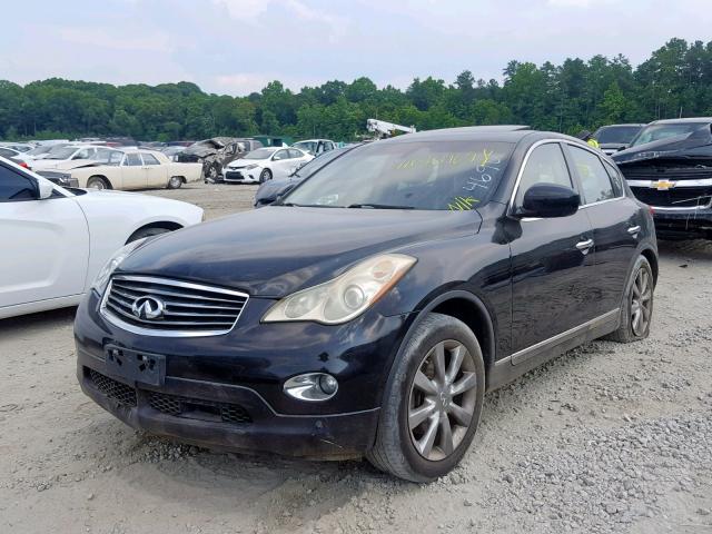 JNKAJ09F58M354690 - 2008 INFINITI EX35 BASE BLACK photo 2