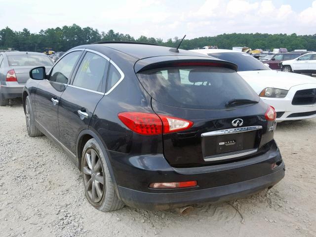 JNKAJ09F58M354690 - 2008 INFINITI EX35 BASE BLACK photo 3