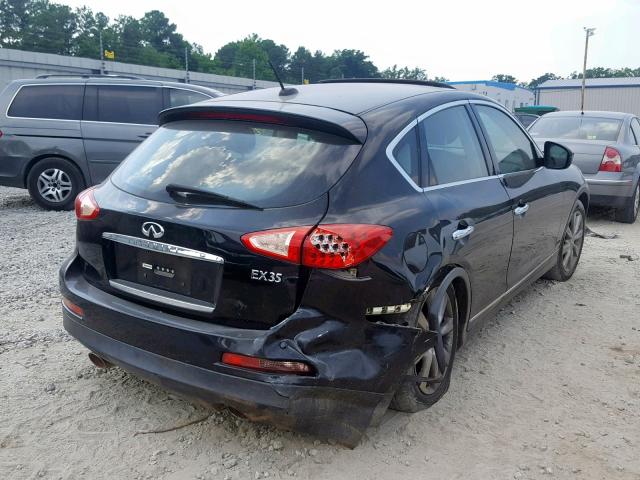 JNKAJ09F58M354690 - 2008 INFINITI EX35 BASE BLACK photo 4