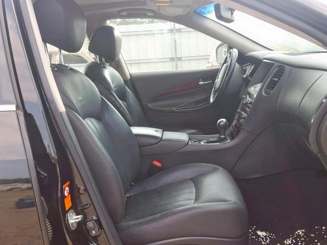 JNKAJ09F58M354690 - 2008 INFINITI EX35 BASE BLACK photo 5