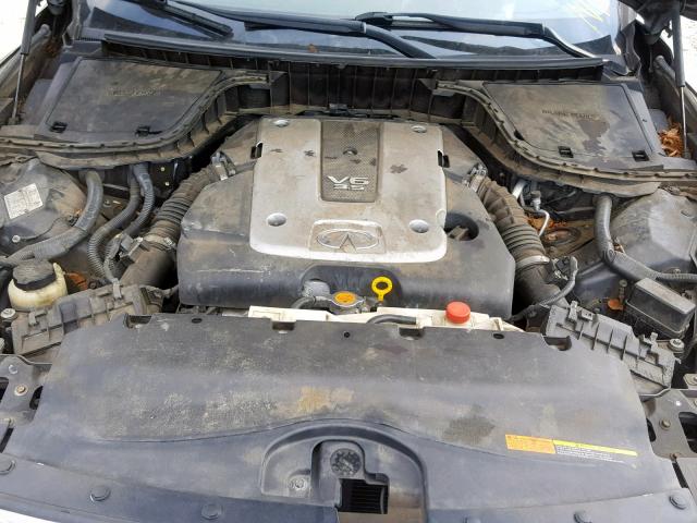JNKAJ09F58M354690 - 2008 INFINITI EX35 BASE BLACK photo 7