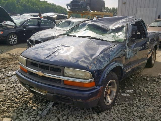 1GCCS19H738255062 - 2003 CHEVROLET S TRUCK S1 BLUE photo 2