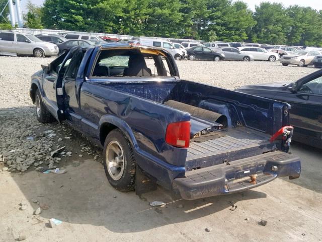 1GCCS19H738255062 - 2003 CHEVROLET S TRUCK S1 BLUE photo 3