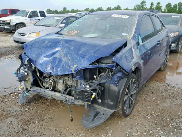 5YFBURHE8HP698702 - 2017 TOYOTA COROLLA L BLUE photo 2