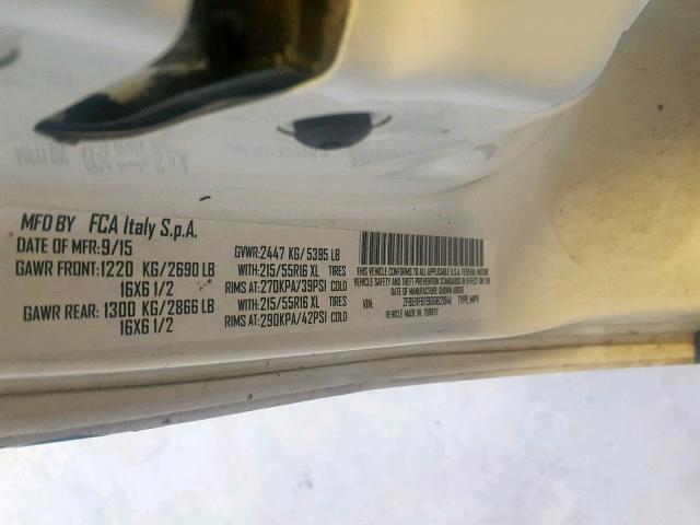 ZFBERFBT9G6B21841 - 2016 RAM PROMASTER 白色 照片 10