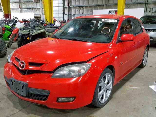 JM1BK343471677534 - 2007 MAZDA 3 HATCHBAC RED photo 2