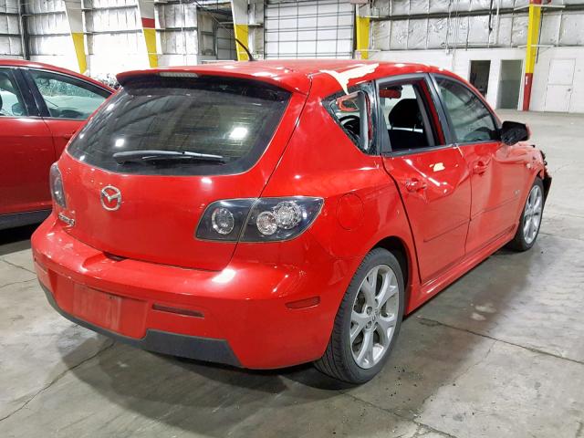 JM1BK343471677534 - 2007 MAZDA 3 HATCHBAC RED photo 4