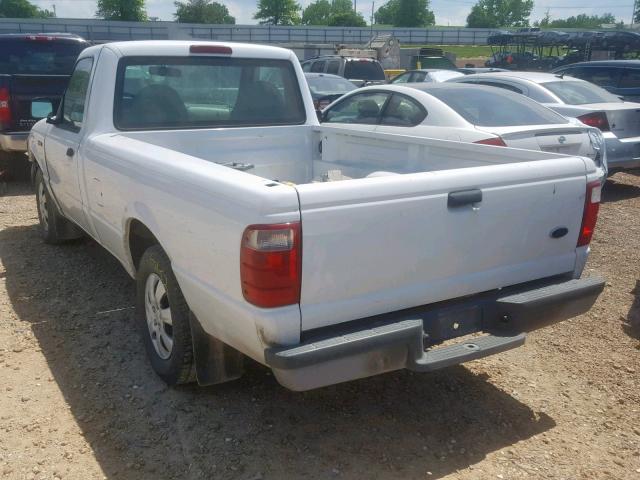 1FTYR10U02TA64199 - 2002 FORD RANGER WHITE photo 3