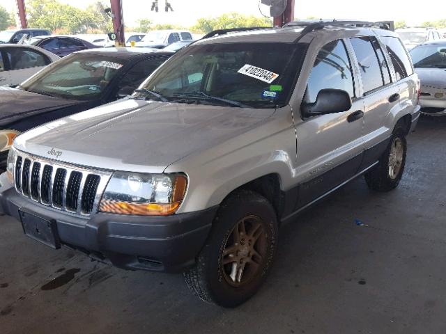 1J4GX48S93C618423 - 2003 JEEP GRAND CHER GRAY photo 2