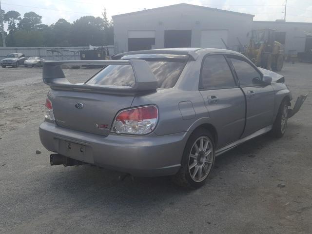 JF1GD76697L513060 - 2007 SUBARU IMPREZA WR SILVER photo 4