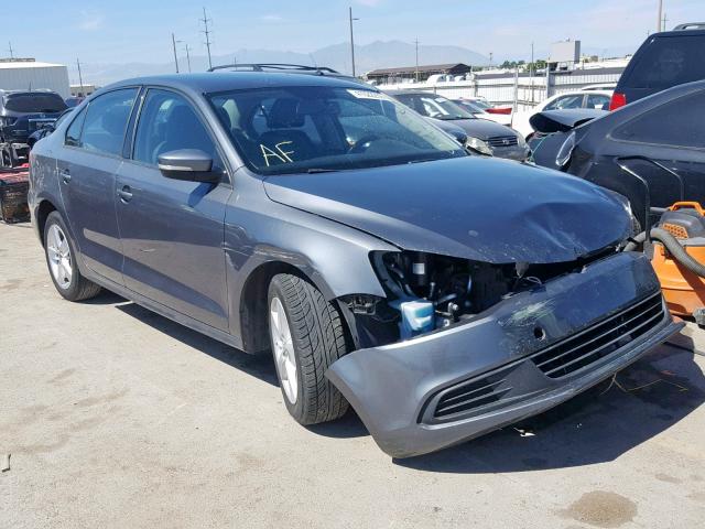 3VWLL7AJ7CM328115 - 2012 VOLKSWAGEN JETTA TDI GRAY photo 1