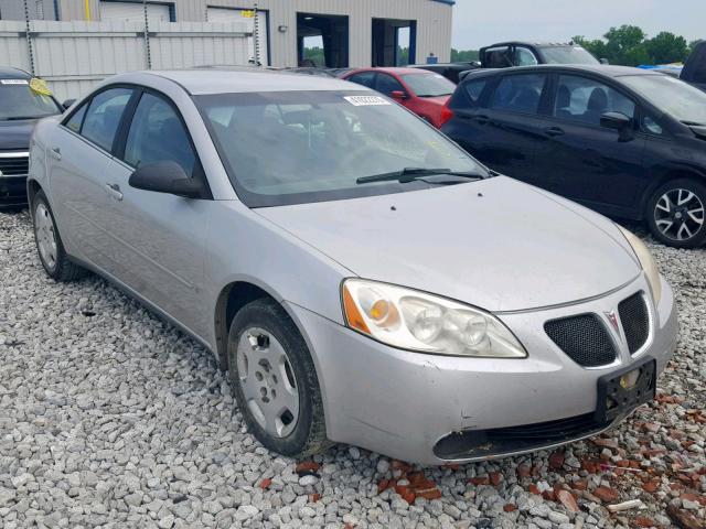 1G2ZF58B474126197 - 2007 PONTIAC G6 VALUE L SILVER photo 1