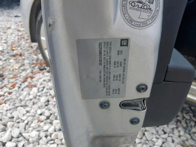 1G2ZF58B474126197 - 2007 PONTIAC G6 VALUE L SILVER photo 10