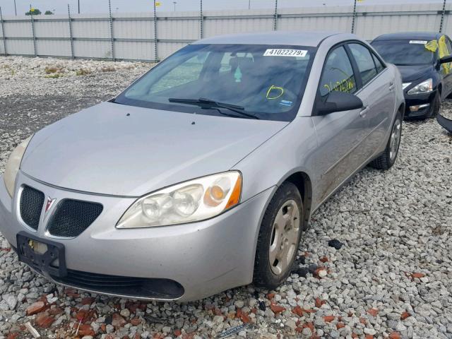 1G2ZF58B474126197 - 2007 PONTIAC G6 VALUE L SILVER photo 2