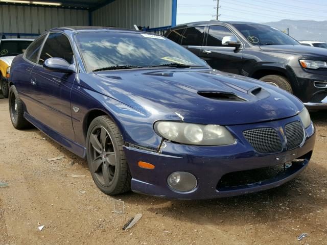 6G2VX12U35L408366 - 2005 PONTIAC GTO BLUE photo 1