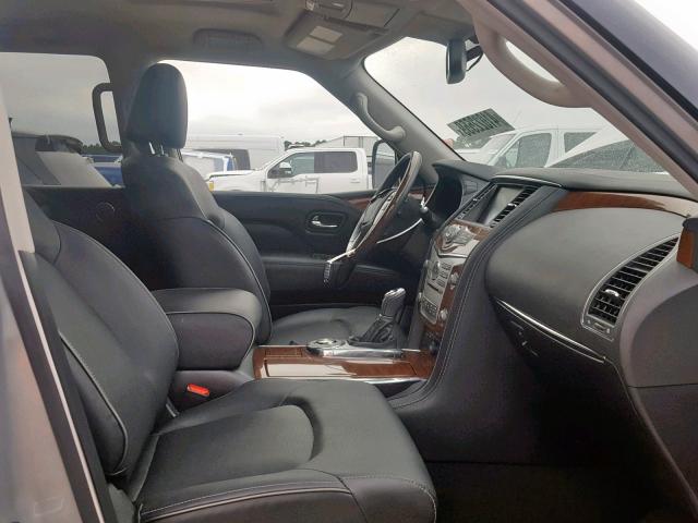 JN8AZ2NF5K9685375 - 2019 INFINITI QX80 LUXE SILVER photo 5