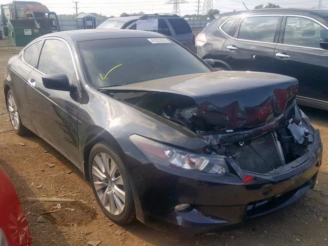 1HGCS2B86AA007750 - 2010 HONDA ACCORD EXL BLACK photo 1