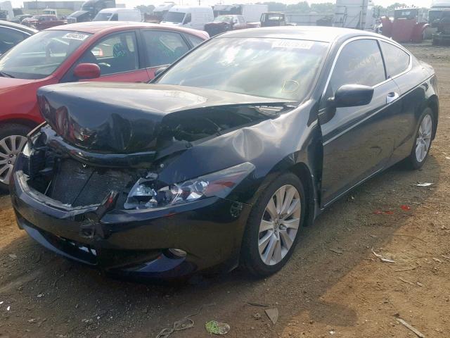 1HGCS2B86AA007750 - 2010 HONDA ACCORD EXL BLACK photo 2