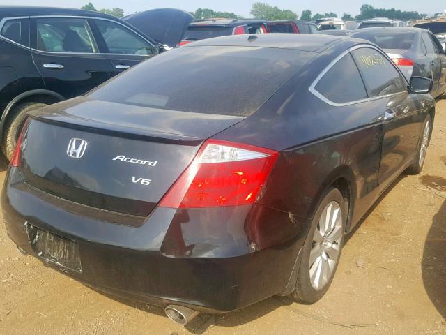 1HGCS2B86AA007750 - 2010 HONDA ACCORD EXL BLACK photo 4