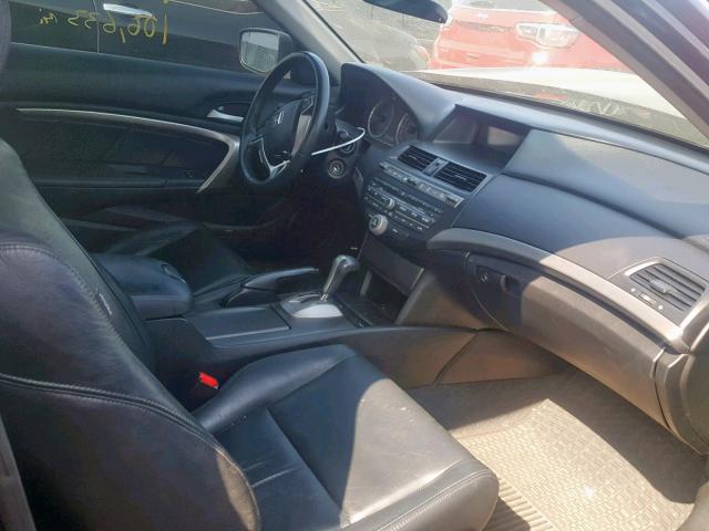 1HGCS2B86AA007750 - 2010 HONDA ACCORD EXL BLACK photo 5