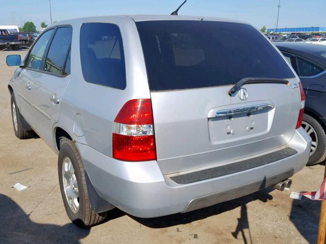 2HNYD18232H532631 - 2002 ACURA MDX SILVER photo 3