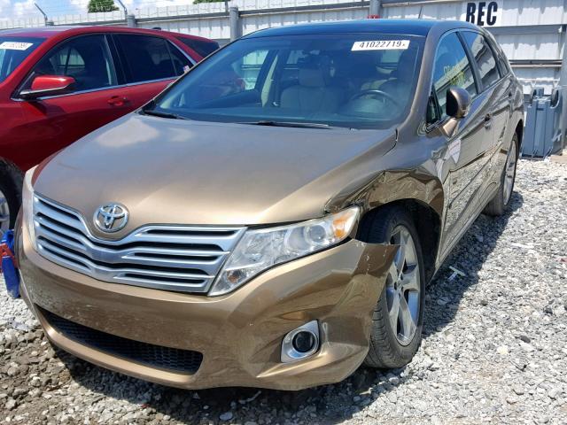 4T3ZK3BB8AU022388 - 2010 TOYOTA VENZA GOLD photo 2