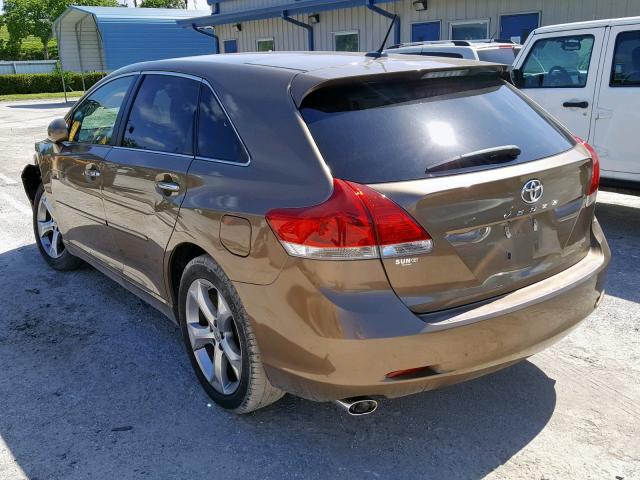 4T3ZK3BB8AU022388 - 2010 TOYOTA VENZA GOLD photo 3