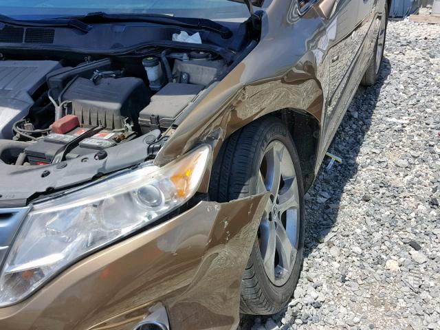 4T3ZK3BB8AU022388 - 2010 TOYOTA VENZA GOLD photo 9