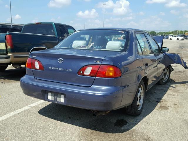 2T1BR12E6YC295703 - 2000 TOYOTA COROLLA VE BLUE photo 4