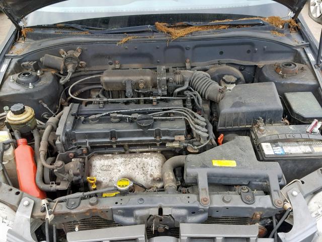 KMHCG45C42U374637 - 2002 HYUNDAI ACCENT GL GRAY photo 7