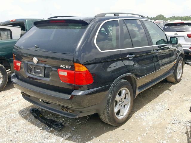 5UXFB33543LH42564 - 2003 BMW X5 4.4I BLACK photo 4