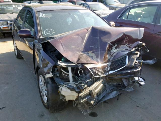 KNAFU4A29B5325173 - 2011 KIA FORTE EX MAROON photo 1