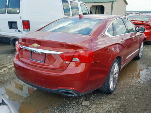 2G1165S35F9150524 - 2015 CHEVROLET IMPALA LTZ RED photo 4