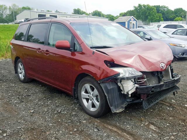 5TDKK3DC1BS066890 - 2011 TOYOTA SIENNA LE RED photo 1