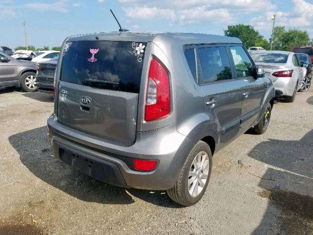 KNDJT2A65D7609382 - 2013 KIA SOUL + GRAY photo 4