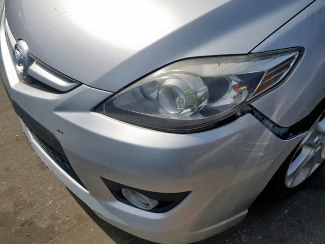 JM1CR293380317410 - 2008 MAZDA 5 SILVER photo 9