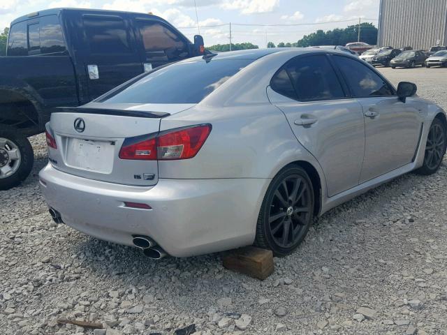 JTHBP262X85000853 - 2008 LEXUS IS-F SILVER photo 4