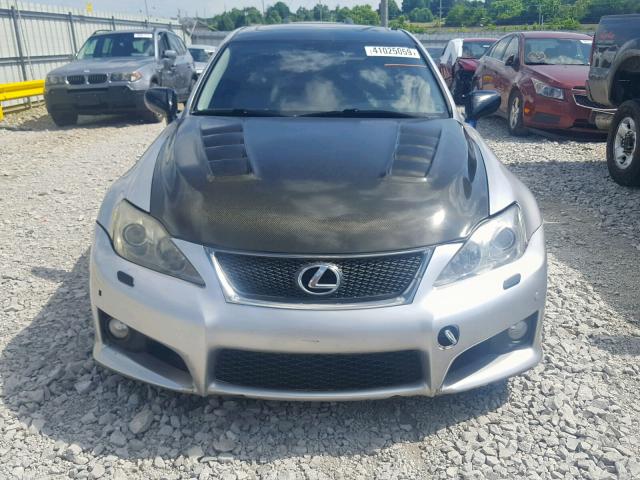 JTHBP262X85000853 - 2008 LEXUS IS-F SILVER photo 9