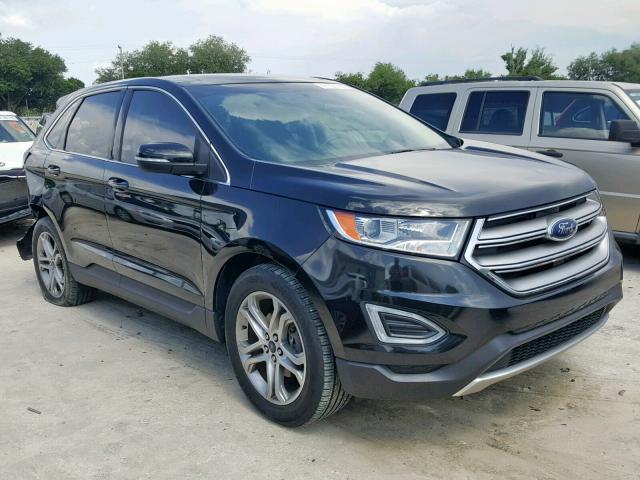 2FMTK3K95FBB15152 - 2015 FORD EDGE TITAN BLACK photo 1