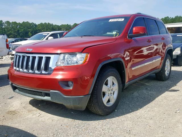 1J4RS4GG0BC637770 - 2011 JEEP GRAND CHER RED photo 2