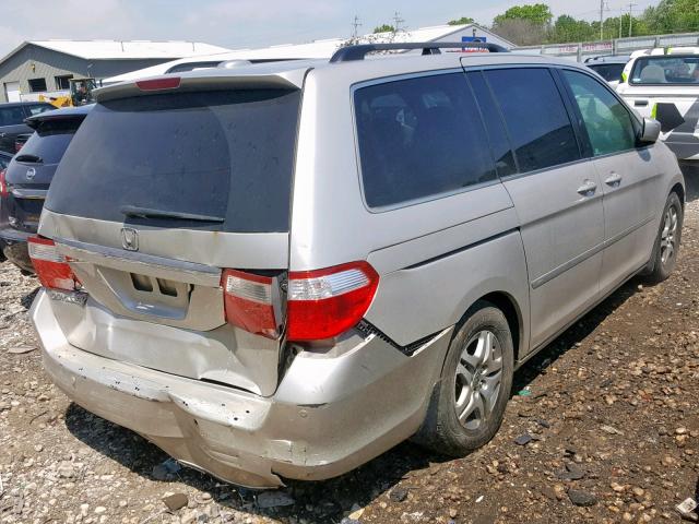 5FNRL388X7B020729 - 2007 HONDA ODYSSEY TO SILVER photo 4