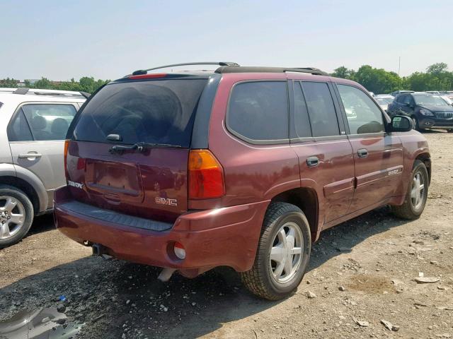 1GKDT13S232354482 - 2003 GMC ENVOY MAROON photo 4