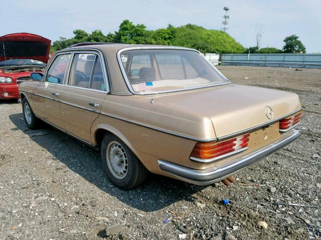 WDB1230331A023975 - 1984 MERCEDES-BENZ OTHER GOLD photo 3