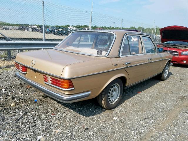 WDB1230331A023975 - 1984 MERCEDES-BENZ OTHER GOLD photo 4