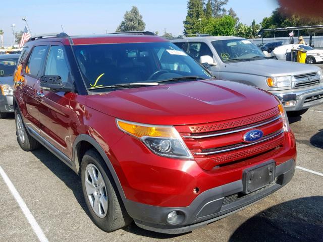 1FM5K7F8XDGA84178 - 2013 FORD EXPLORER L RED photo 1