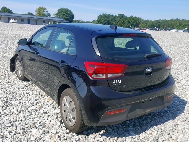 3KPA25AB9JE089779 - 2018 KIA RIO LX BLACK photo 3